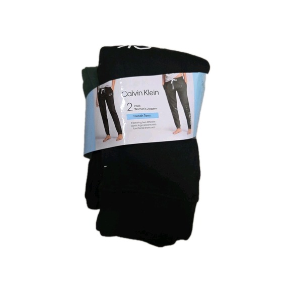 Calvin Klein Pants - Calvin Klein Women's 2 Pack Jogger XL Black Green